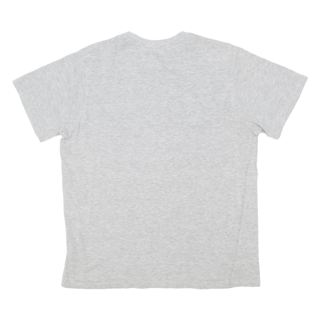 LACOSTE Womens Grey Crew Neck T-Shirt L Cotton Blend Classic Fit Casual