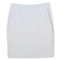 ARMANI COLLEZIONI Womens White Cotton Blend Pencil Knee Length Skirt M Elegant