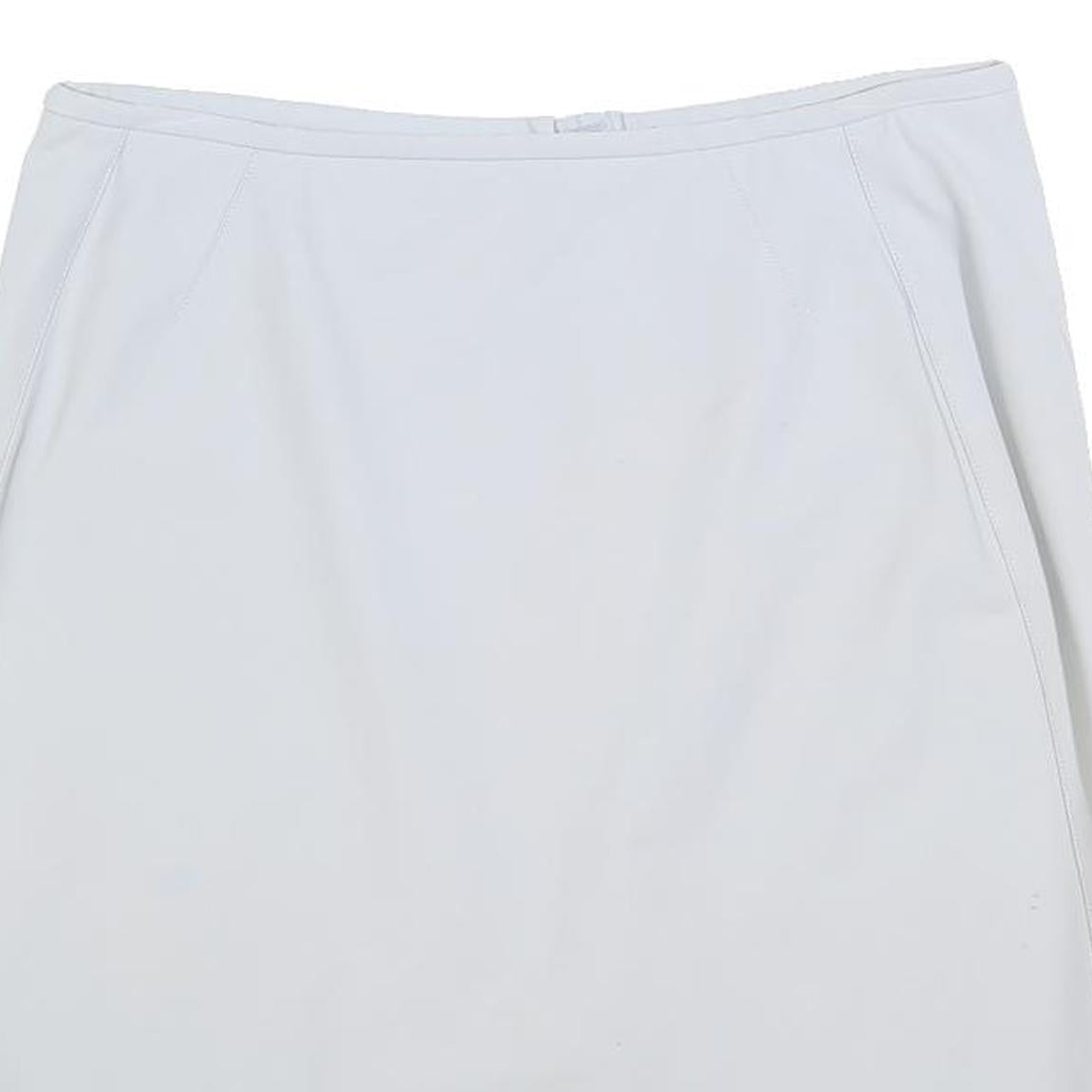 ARMANI COLLEZIONI Womens White Cotton Blend Pencil Knee Length Skirt M Elegant