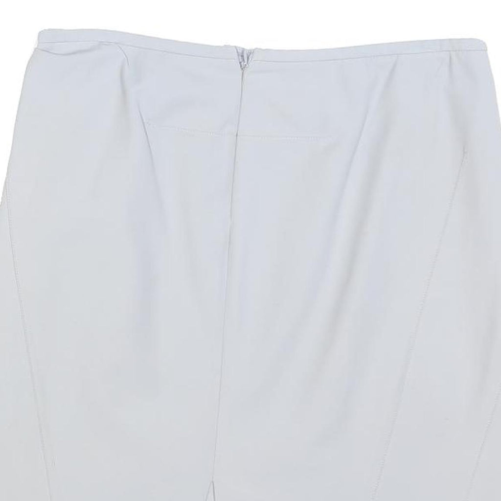 ARMANI COLLEZIONI Womens White Cotton Blend Pencil Knee Length Skirt M Elegant