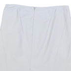 ARMANI COLLEZIONI Womens White Cotton Blend Pencil Knee Length Skirt M Elegant