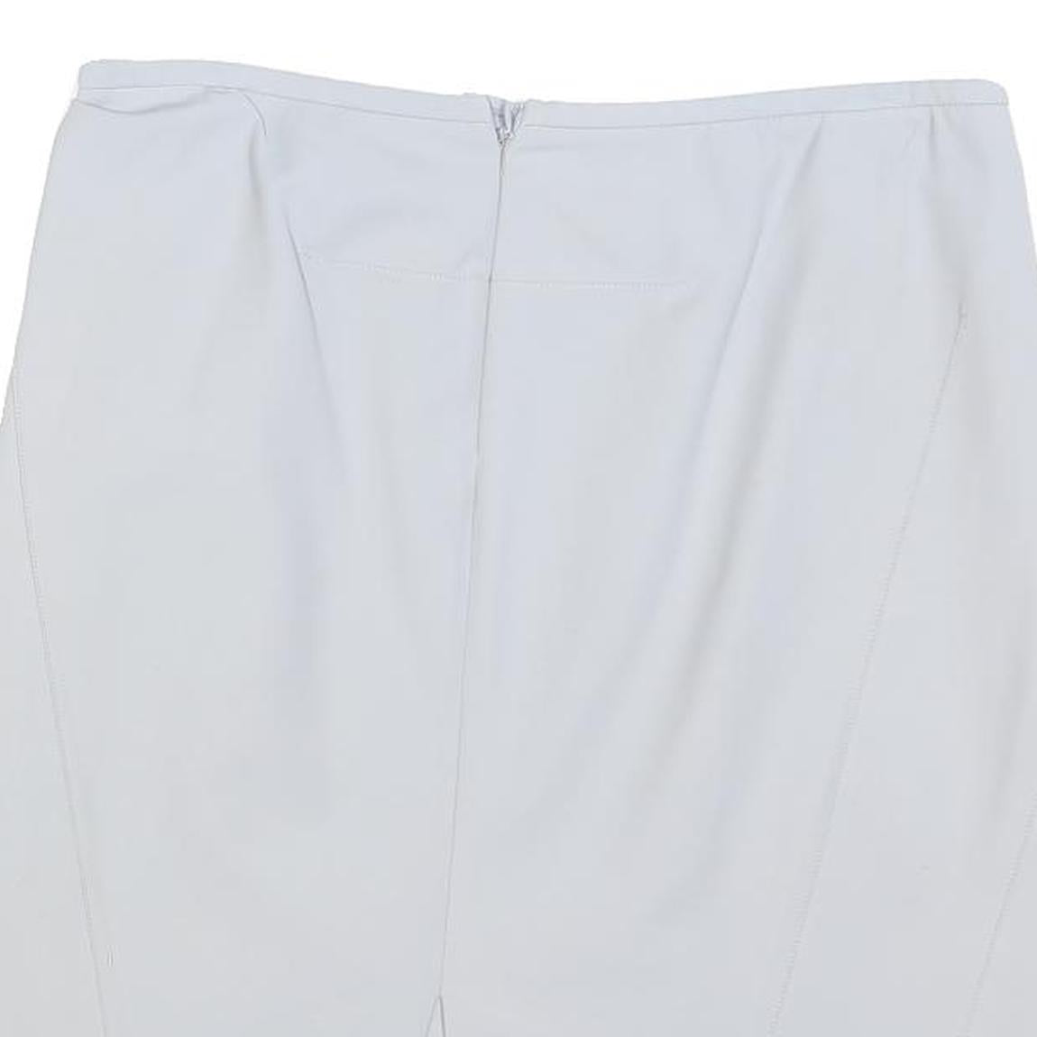 ARMANI COLLEZIONI Womens White Cotton Blend Pencil Knee Length Skirt M Elegant