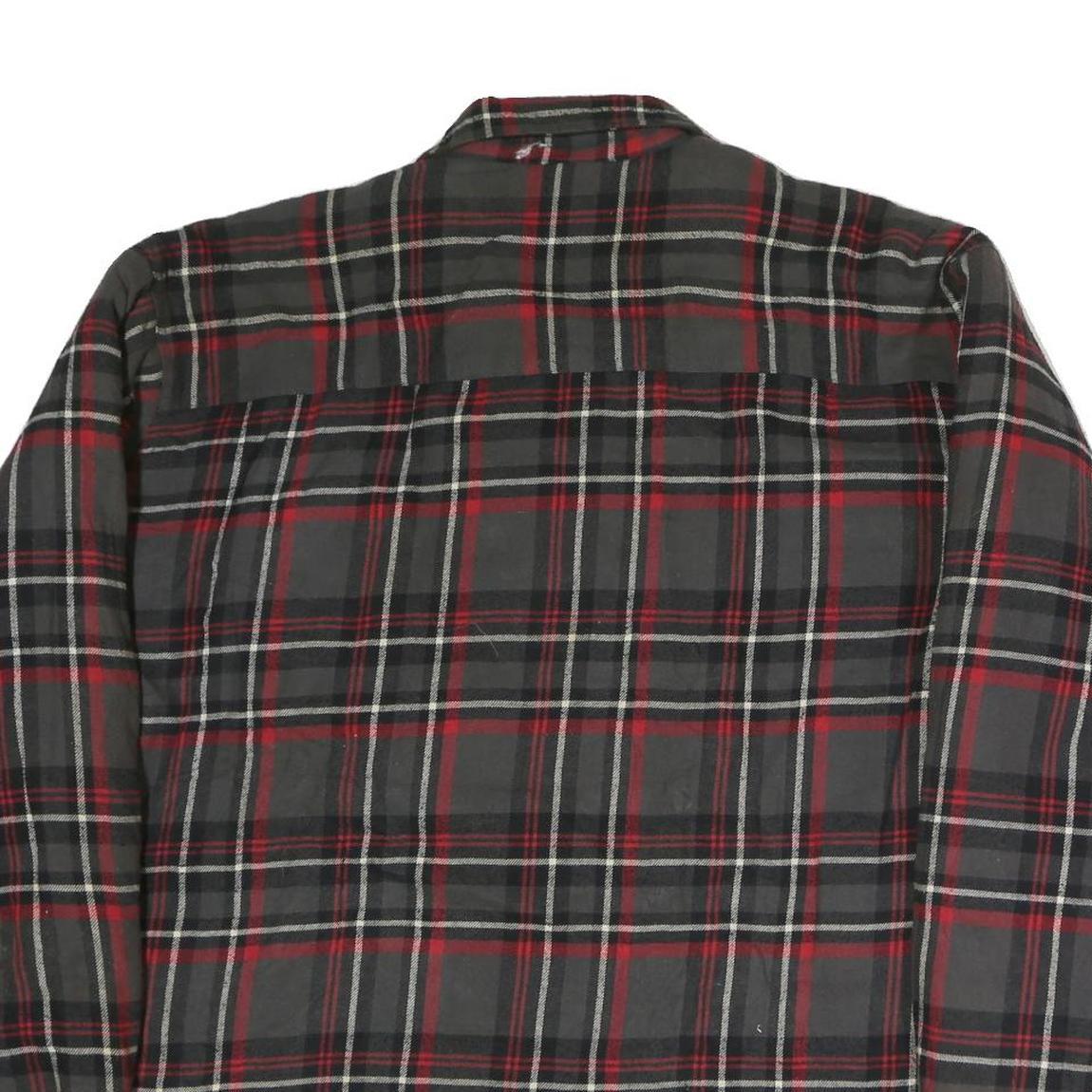 FORCEFIELD Mens Black & Red Check Shirt 2XL Cotton Casual Long Sleeve
