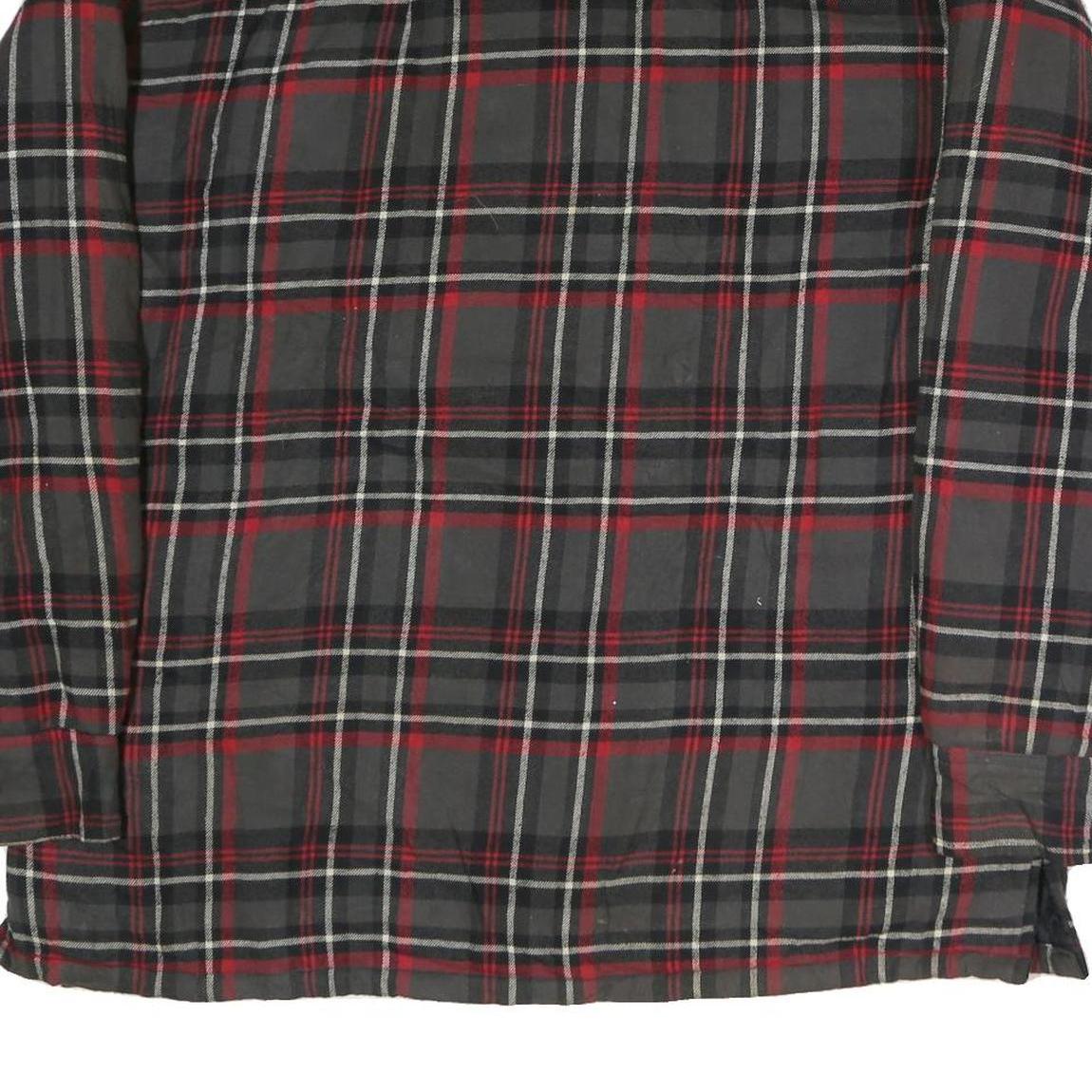 FORCEFIELD Mens Black & Red Check Shirt 2XL Cotton Casual Long Sleeve