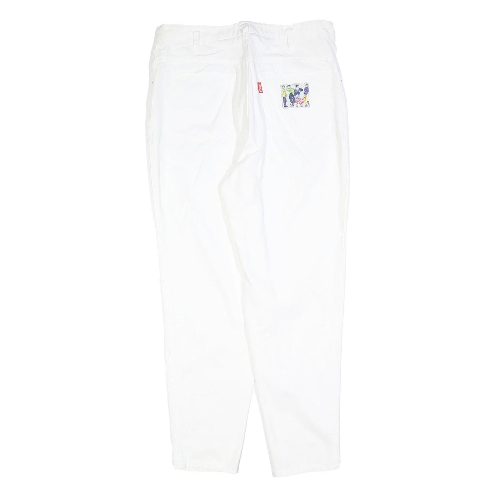 GLOBETROTTER Womens White Regular Fit Straight Denim Woven Cotton Blend Jeans