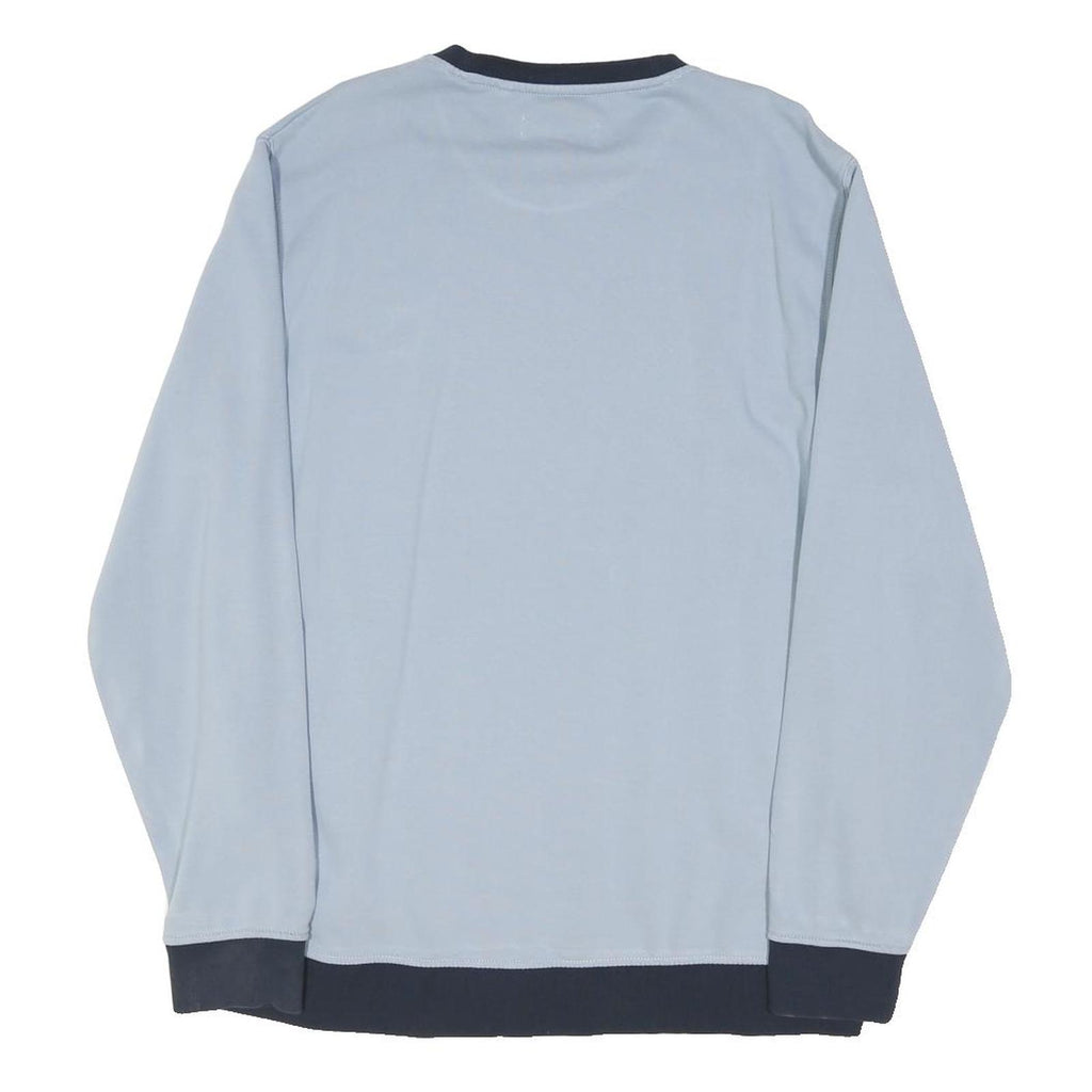 PENGUIN Mens Blue Crew Neck XL Cotton Blend Sweatshirt Logo Detail