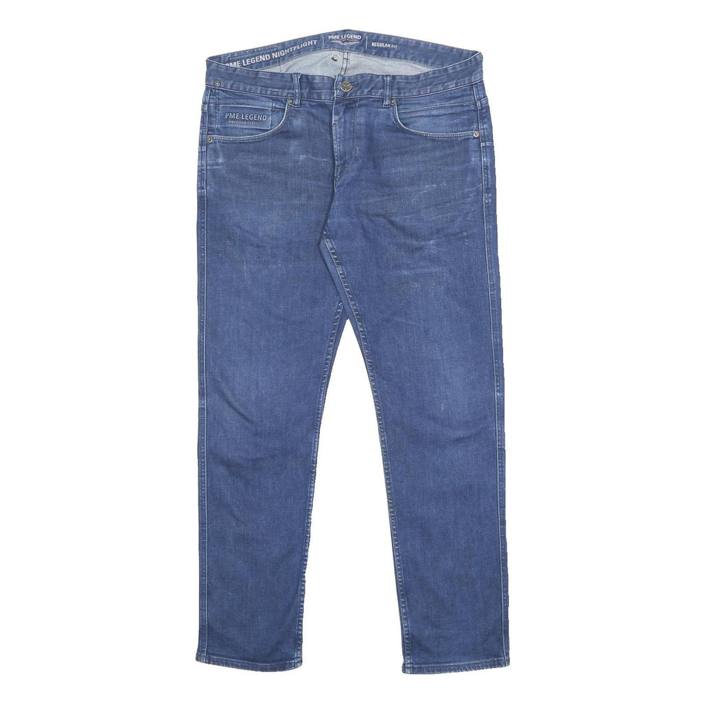 PME LEGEND Mens Jeans Blue Regular Fit Straight Denim W36 L32 Classic Style