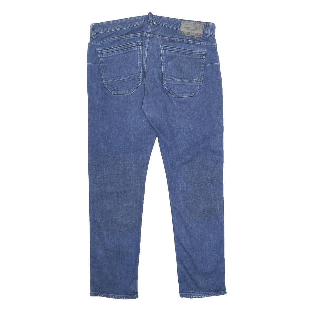 PME LEGEND Mens Jeans Blue Regular Fit Straight Denim W36 L32 Classic Style
