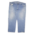 DICKIES Mens Jeans Blue Regular Straight Denim Medium W48 L30 Workwear Zip