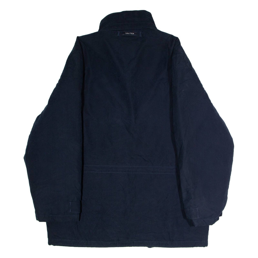 NAUTICA Mens Parka Jacket Blue Hooded M