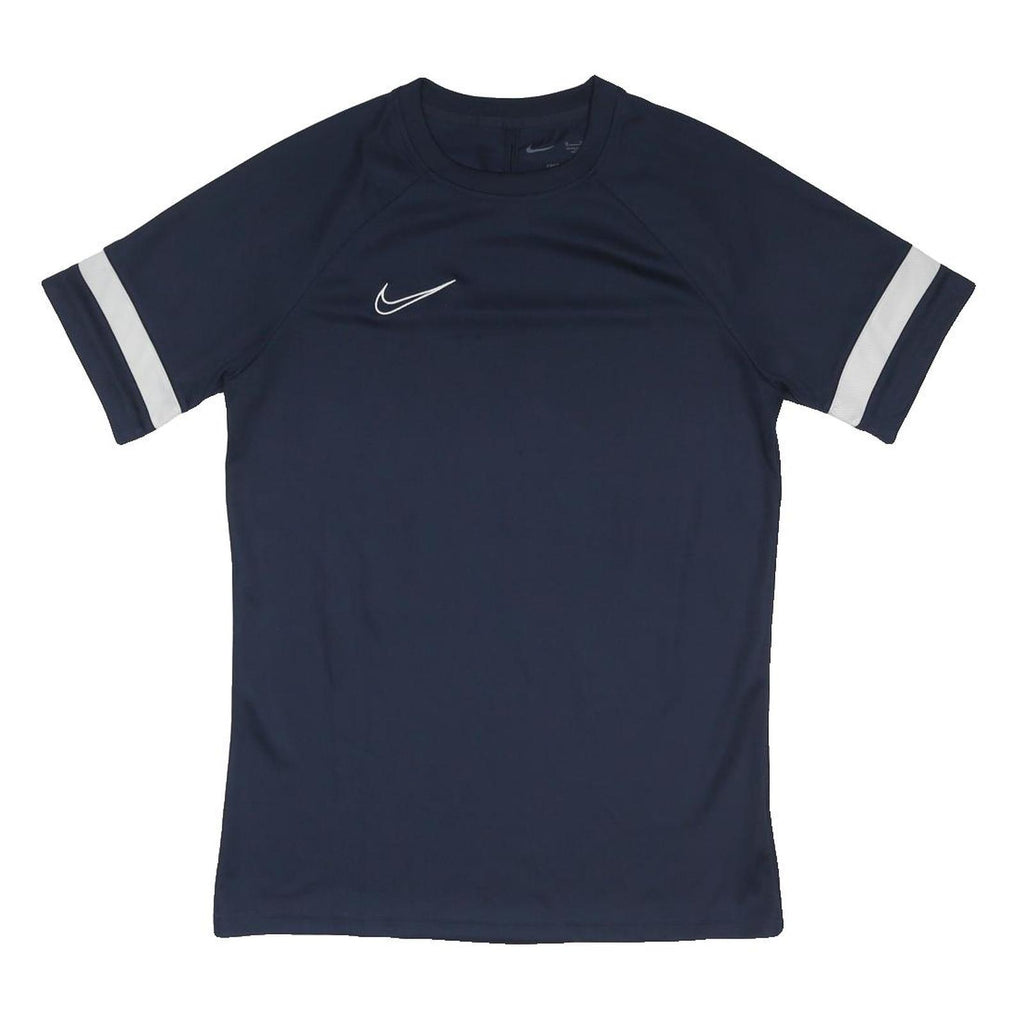NIKE Mens Blue & White Athletic T-Shirt M Short Sleeve Crew Neck Sportswear