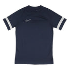 NIKE Mens Blue & White Athletic T-Shirt M Short Sleeve Crew Neck Sportswear