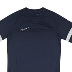 NIKE Mens Blue & White Athletic T-Shirt M Short Sleeve Crew Neck Sportswear
