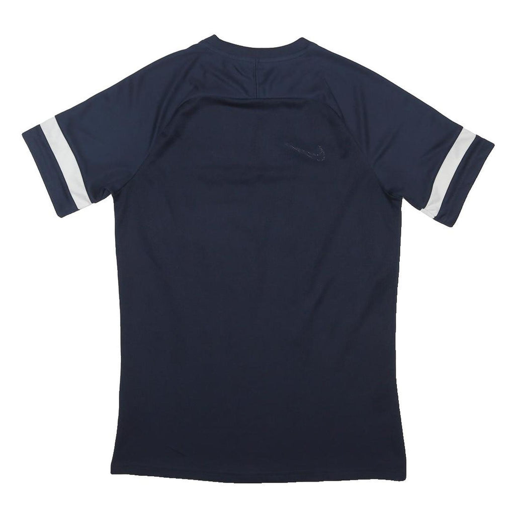 NIKE Mens Blue & White Athletic T-Shirt M Short Sleeve Crew Neck Sportswear