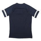NIKE Mens Blue & White Athletic T-Shirt M Short Sleeve Crew Neck Sportswear