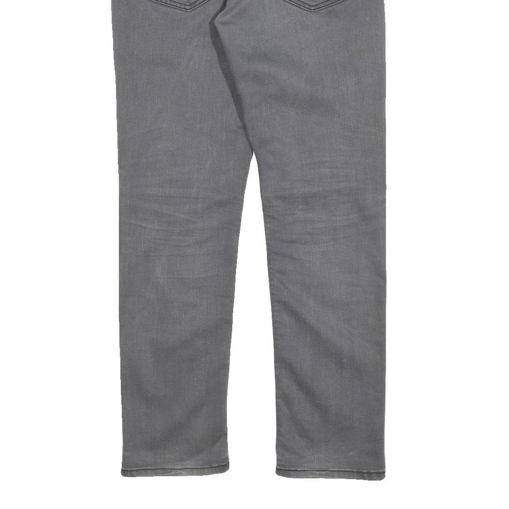 LEVI'S 511 Slim Mens Jeans Grey Slim Skinny Denim Medium W31 L30 Stretch Zip