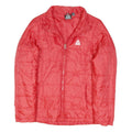 REEBOK Womens Red Jacket M Polyester Blend Plain Zip Lightweight Activewear