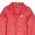 REEBOK Womens Red Jacket M Polyester Blend Plain Zip Lightweight Activewear