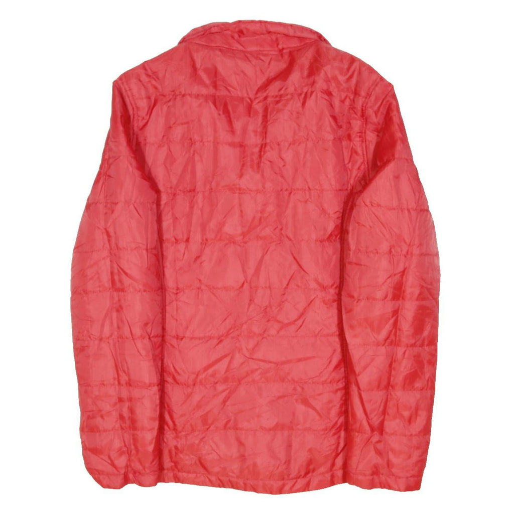 REEBOK Womens Red Jacket M Polyester Blend Plain Zip Lightweight Activewear