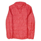 REEBOK Womens Red Jacket M Polyester Blend Plain Zip Lightweight Activewear