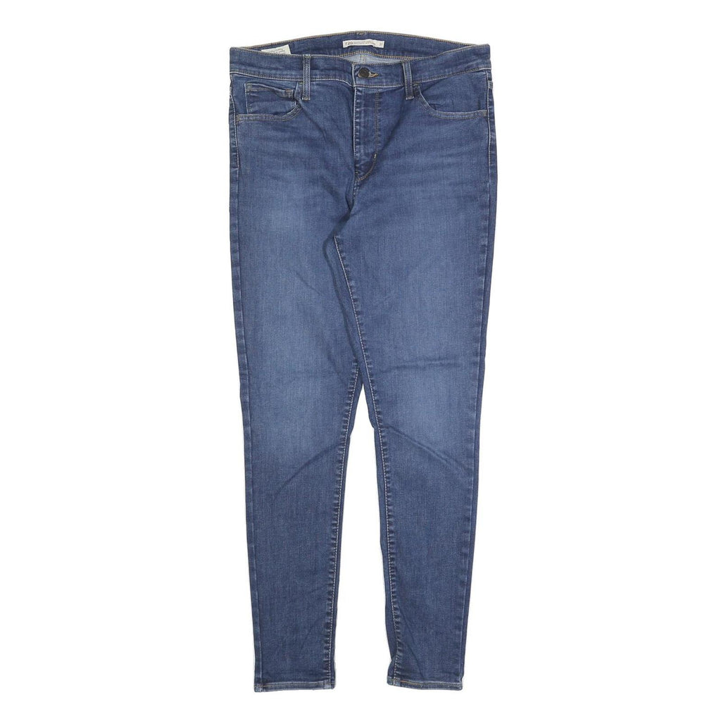 LEVI'S Womens 720 Slim Jeans Blue Denim Cotton Blend W31 L30 Zip
