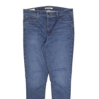 LEVI'S Womens 720 Slim Jeans Blue Denim Cotton Blend W31 L30 Zip