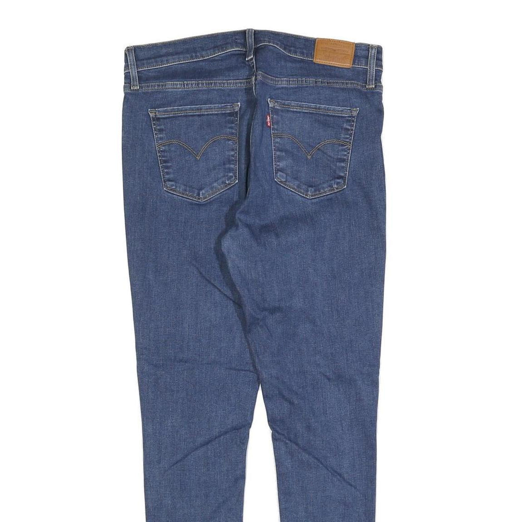 LEVI'S Womens 720 Slim Jeans Blue Denim Cotton Blend W31 L30 Zip