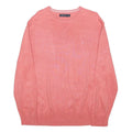NAUTICA Mens Pink Patterned Jumper Crew Neck Basic Knit XL Cotton Blend