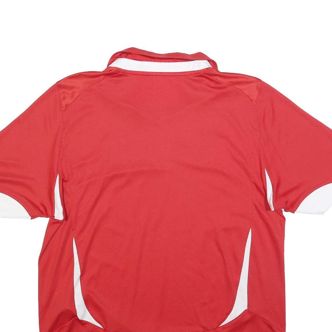 PUMA 2010-11 Switzerland Home Mens Red Football Shirt L Short Sleeve V-Neck