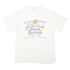 HANES Mens White Graphic T-Shirt M Short Sleeve Crew Neck Pacific Council 1996
