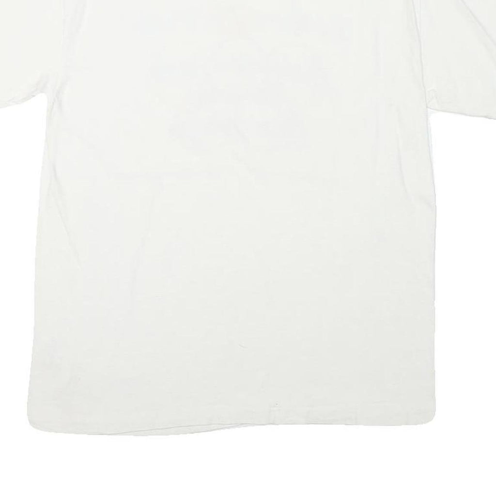 HANES Mens White Graphic T-Shirt M Short Sleeve Crew Neck Pacific Council 1996