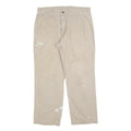 CARHARTT Mens Cotton Blend Beige Relaxed Straight Trousers W34 L30 Workwear