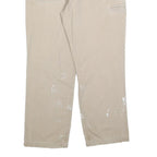 CARHARTT Mens Cotton Blend Beige Relaxed Straight Trousers W34 L30 Workwear