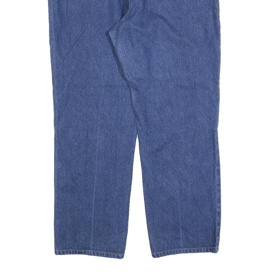 LEE Womens Blue Regular Straight Denim W34 L28 Zip Cotton Blend Classic Jeans