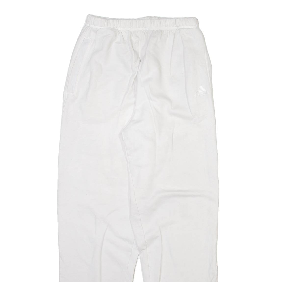 ADIDAS Mens Joggers White Straight M W25 L30