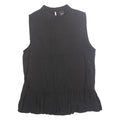 ZEBRA Womens Top Black Sleeveless XS
