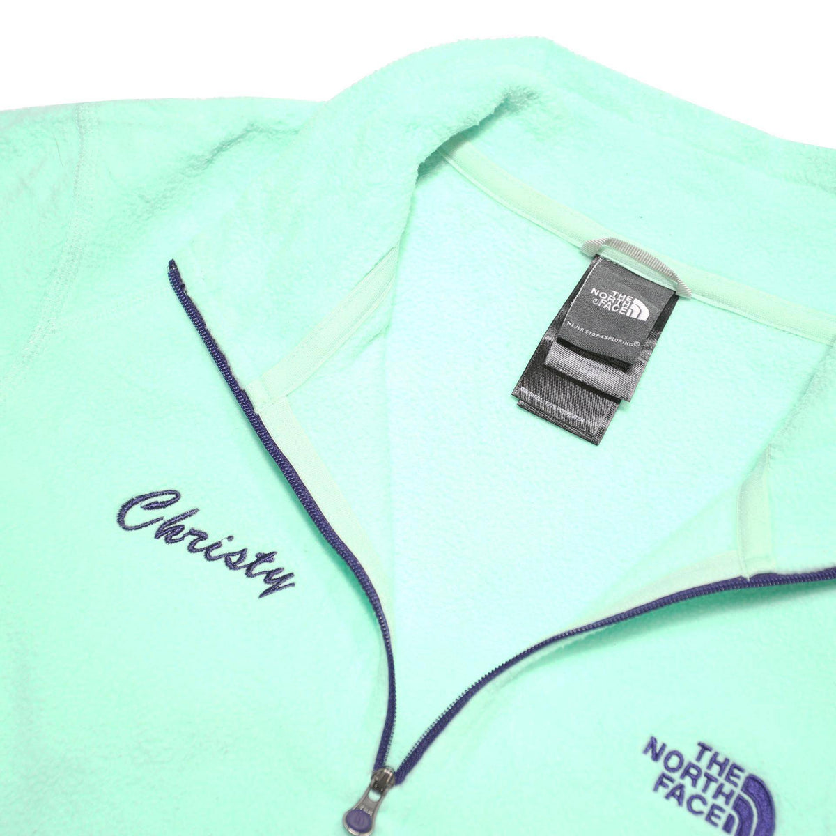 THE NORTH FACE Womens Blue Plain Pullover Round Neck Basic Knit M Casual Outdoor