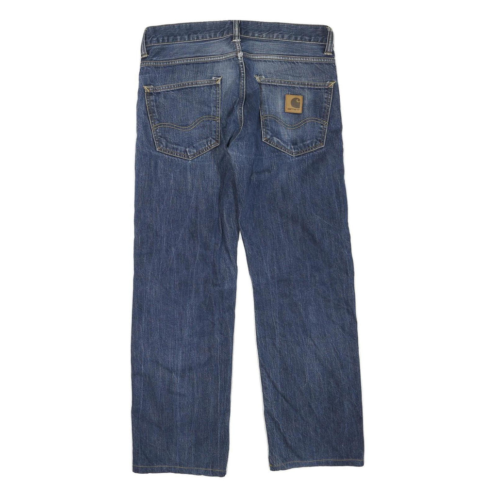 CARHARTT Womens Jeans Blue Regular Straight Denim Medium W34 L30 Workwear