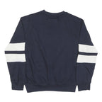 NEW YORK POPULATION Mens Navy Blue Seattle Crew Neck S Cotton Blend Sweatshirt