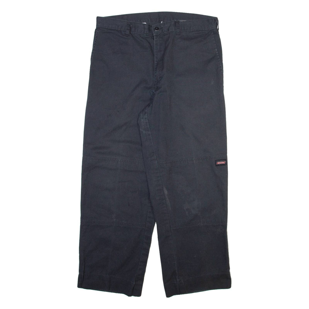 DICKIES Mens Trousers Grey Relaxed Straight W34 L27