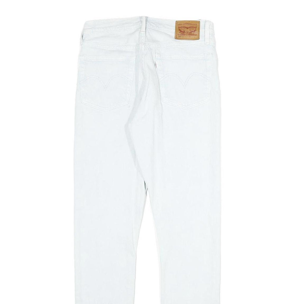 LEVI'S 501S Womens Classic Slim Denim Light Blue W26 L30 Button Closure