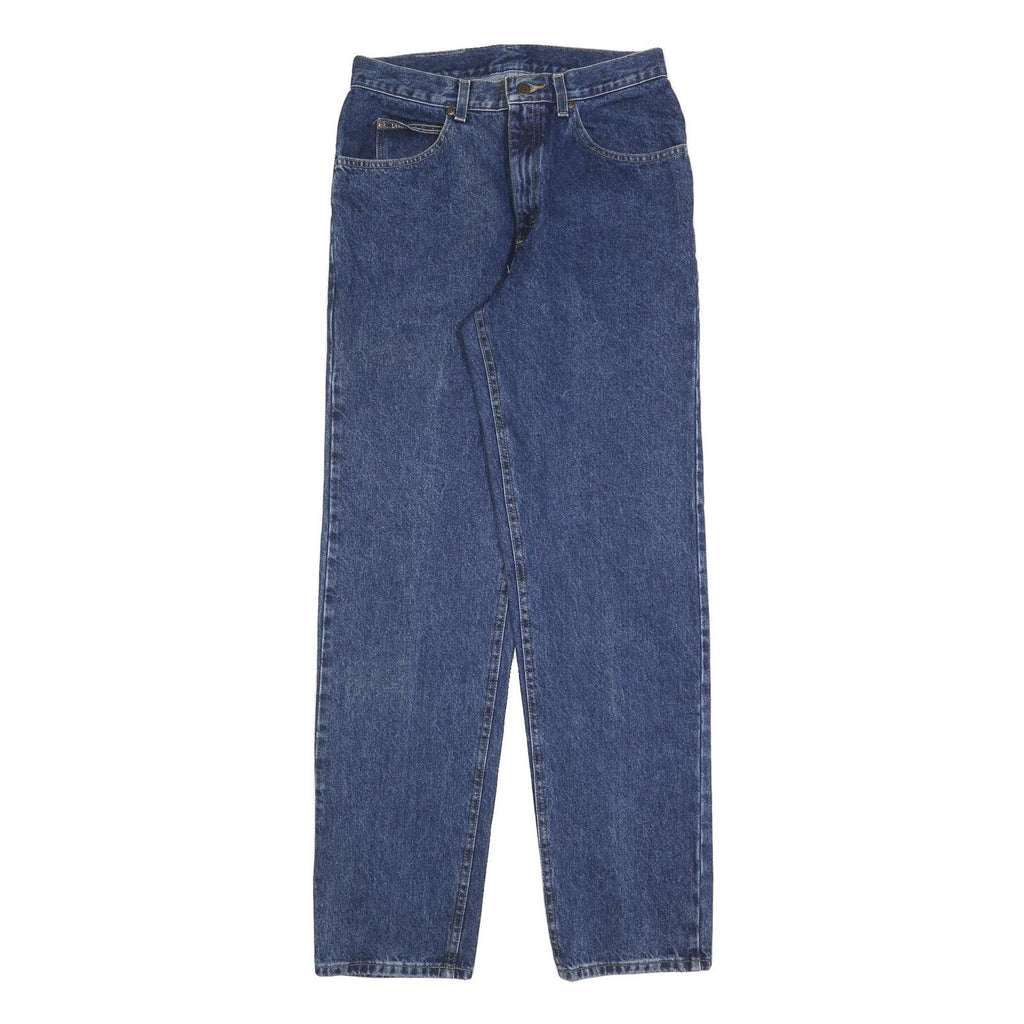LEE Mens Jeans Blue Regular Straight Denim Medium W30 L34 Classic Casual Zip