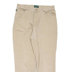 LAUREN RALPH LAUREN Womens Jeans Beige Regular Straight W32 L28