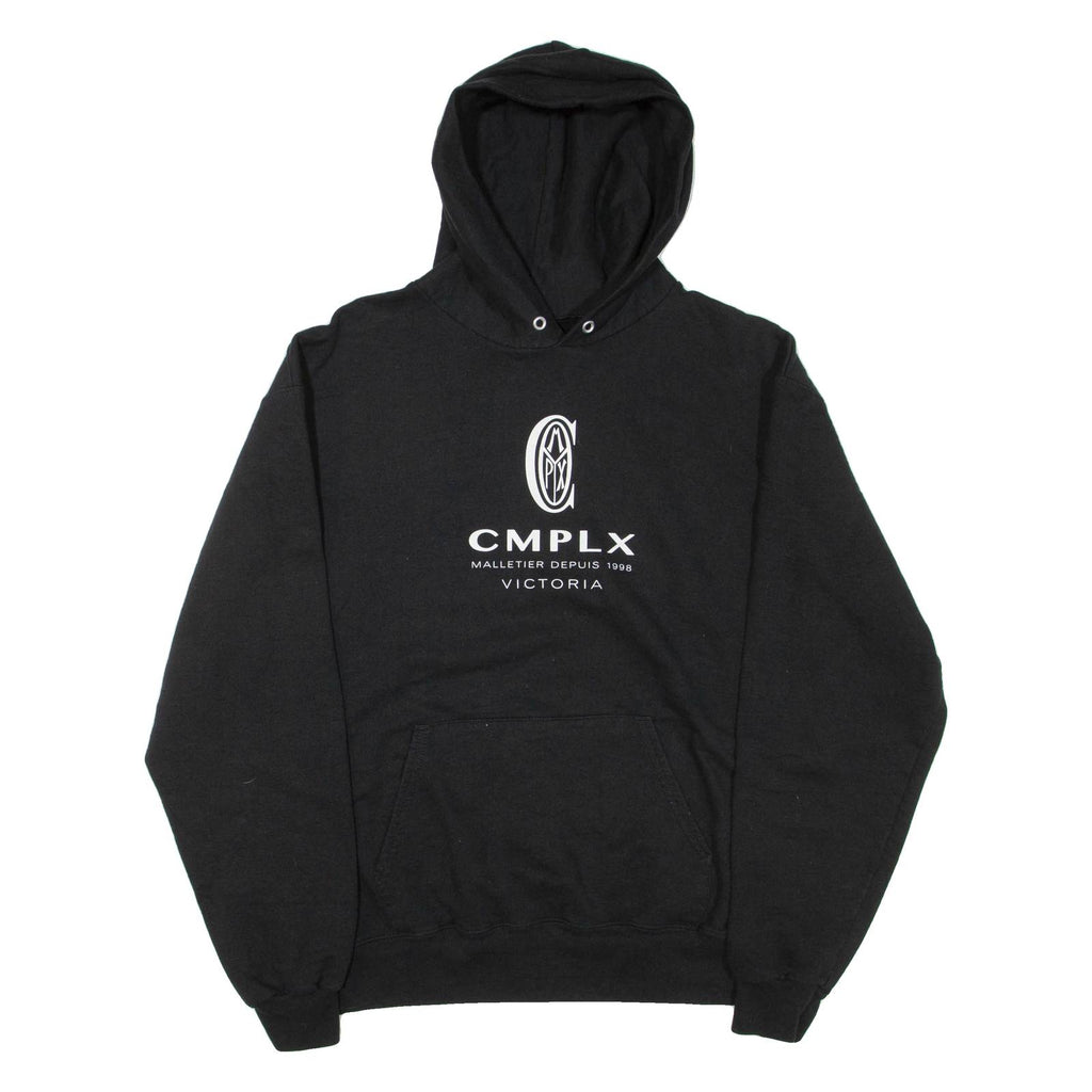 CHAMPION Mens Black Hoodie S