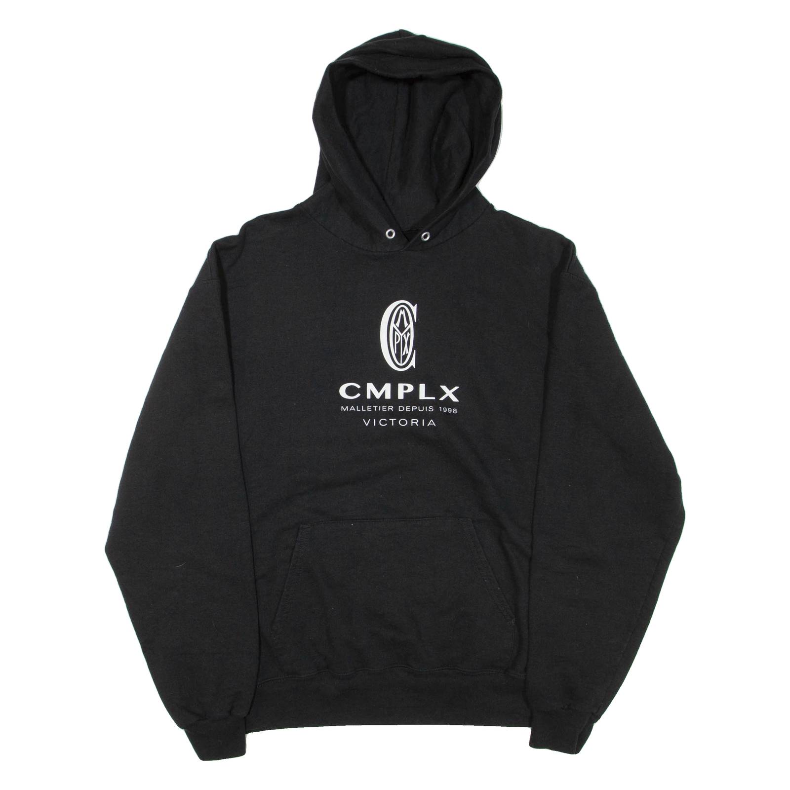 CHAMPION Mens Black Hoodie S