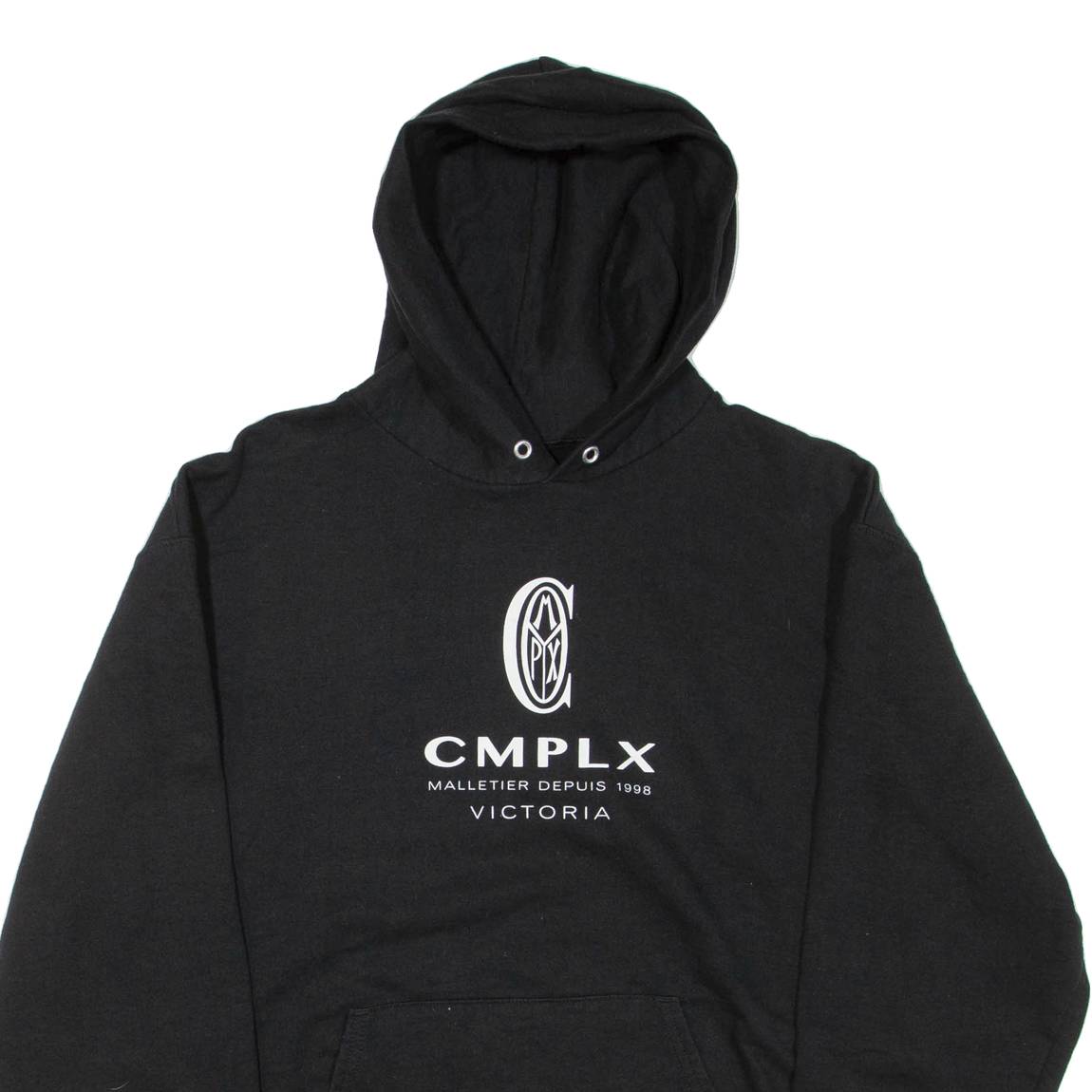 CHAMPION Mens Black Hoodie S