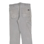 DICKIES Mens Jeans Grey Relaxed Straight Denim W32 L28 Workwear Casual