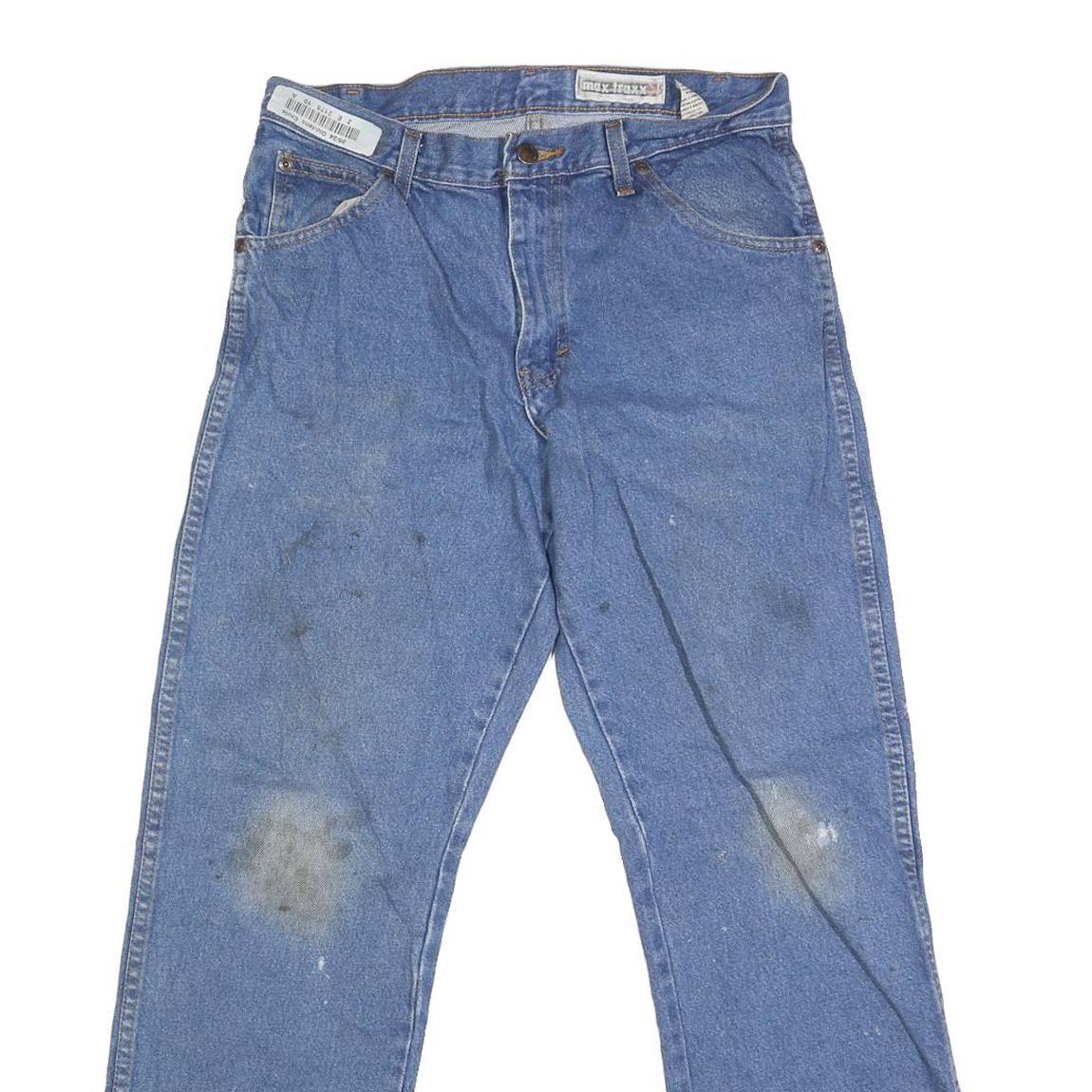 DICKIES Mens Regular Fit Blue Denim Jeans W30 L29 Workwear Casual Zip