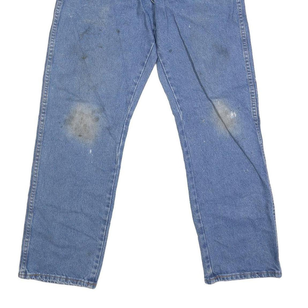 DICKIES Mens Regular Fit Blue Denim Jeans W30 L29 Workwear Casual Zip