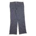 ENERGY Womens Relaxed Navy Blue Cargo Trousers W34 L32 Zip Pockets Casual